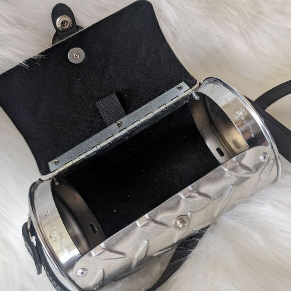 RARE Harley Davidson Chrome Metal Hand Made Bag Purse HTF - Picture 7 of 9